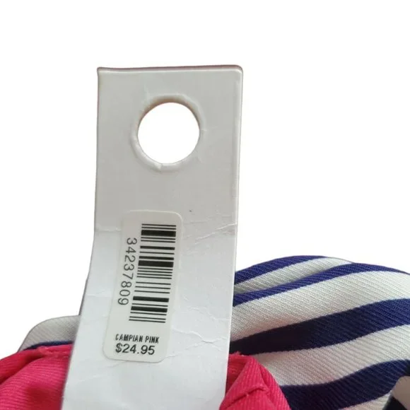 Ann Taylor Loft Striped & Solid Scrunchie Set | NWT | Navy Blue White Fuchsia - Picture 5 of 5